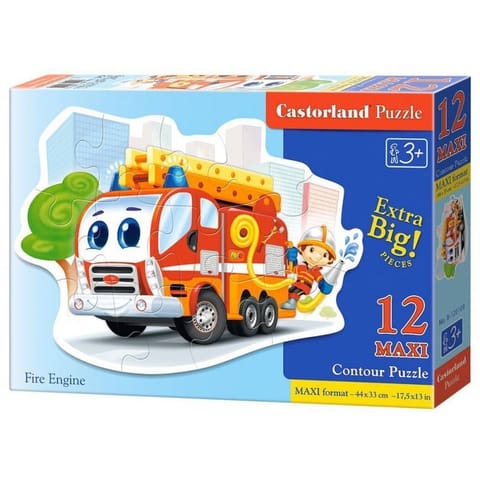 ⁨Puzzle 12 el. fire engine CASTOR⁩ w sklepie Wasserman.eu
