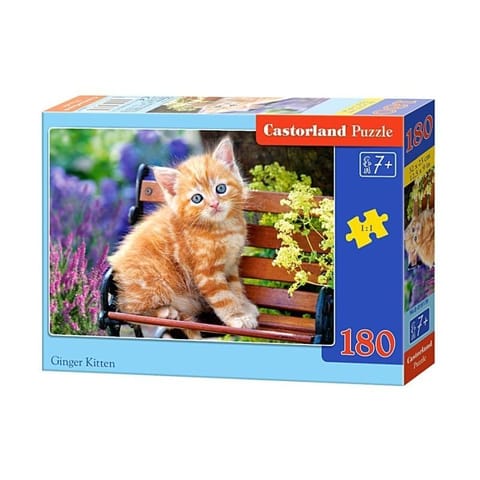 ⁨Puzzle 180 el. ginger kitten CASTOR⁩ w sklepie Wasserman.eu
