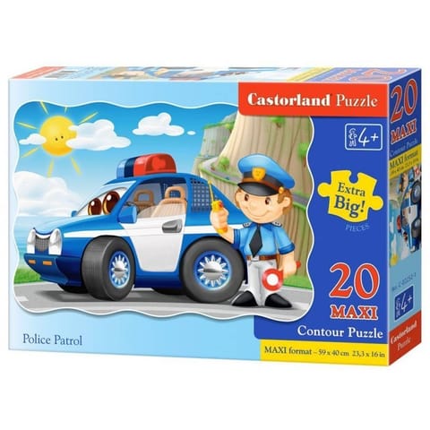 ⁨Puzzle 20el.maxi police patrol CASTOR⁩ w sklepie Wasserman.eu