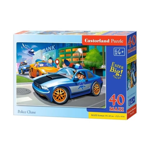 ⁨Puzzle 40 el.maxi police chase CASTOR⁩ w sklepie Wasserman.eu