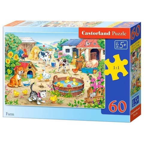⁨Puzzle 60el. farm CASTOR⁩ w sklepie Wasserman.eu