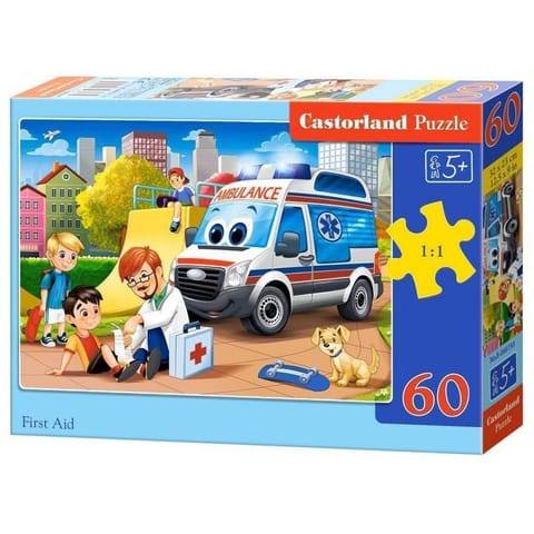 ⁨Puzzle 60el. first aid CASTOR⁩ w sklepie Wasserman.eu