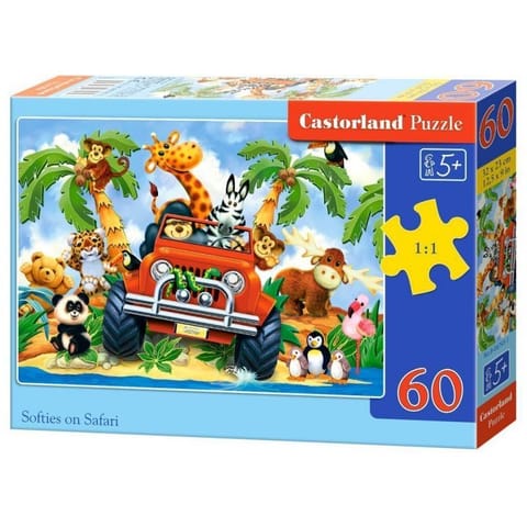 ⁨Puzzle 60el. softies on safari CASTOR⁩ w sklepie Wasserman.eu