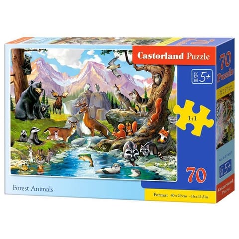 ⁨Puzzle 70 forest animals CASTOR⁩ w sklepie Wasserman.eu