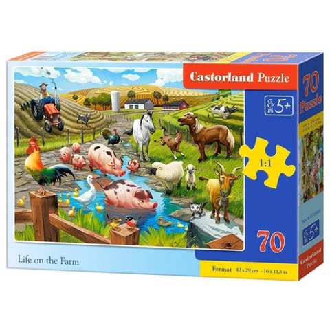 ⁨Puzzle 70 life on the farm CASTOR⁩ w sklepie Wasserman.eu