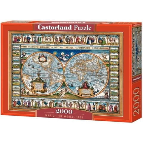 ⁨Puzzle 2000 pcs - Map of the World, 1693⁩ at Wasserman.eu