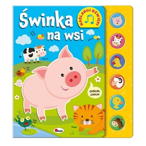 ⁨Świnka na wsi naśladuj dźwięki AWM WYDAWNICTWO⁩ w sklepie Wasserman.eu
