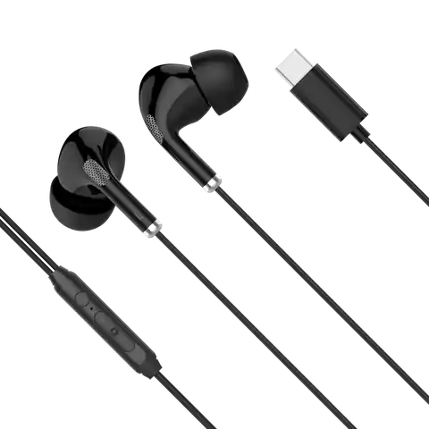 ⁨Kruger &Matz C1 USB-C In-Ear Kopfhörer mit Mikrofon schwarz⁩ im Wasserman.eu
