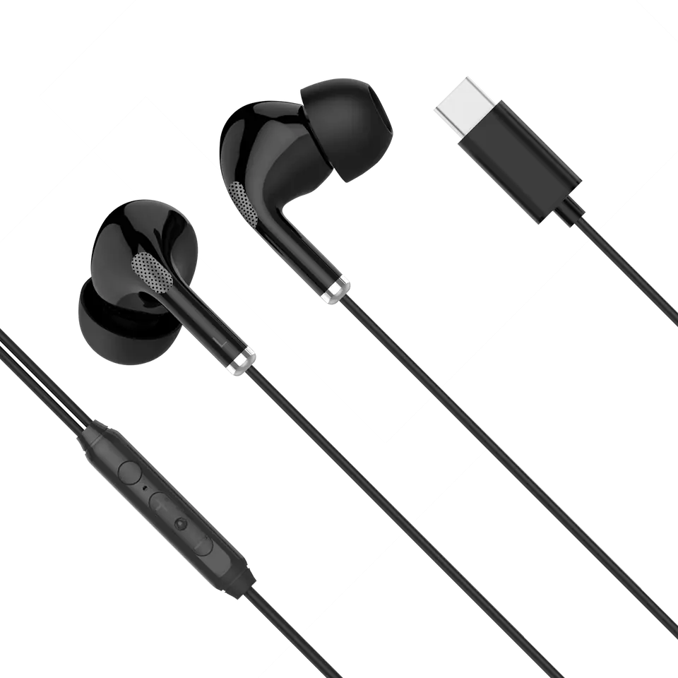 ⁨Kruger &Matz C1 USB-C in-ear headphones with microphone black⁩ at Wasserman.eu