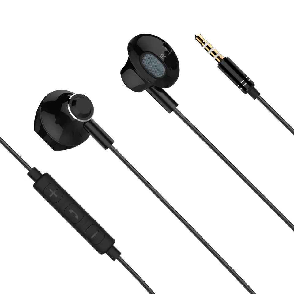 ⁨In-ear headphones with microphone Kruger & Matz B2 black⁩ at Wasserman.eu