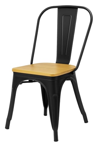 ⁨Metal chair loft CORSICA NERO WENGE⁩ at Wasserman.eu