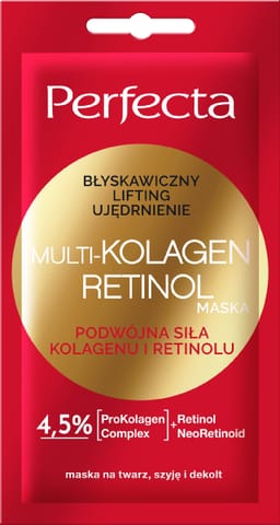 ⁨PERFECTA Maseczka Multi-Kolagen Retinol 8 ml⁩ w sklepie Wasserman.eu