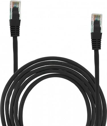 ⁨KABEL UTP 5E 1.5M CZARNY PATCHCORD⁩ w sklepie Wasserman.eu