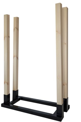 ⁨STOJAK NA DREWNO METALOWY 80CM. DREWNIANE SŁUPKI⁩ w sklepie Wasserman.eu