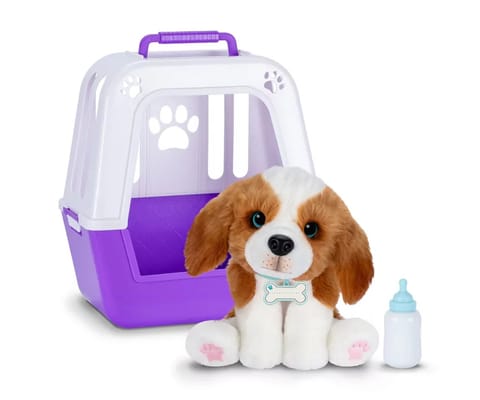 ⁨Little Live Pets 26548 Interaktywny Piesek Łatek z klatką⁩ w sklepie Wasserman.eu