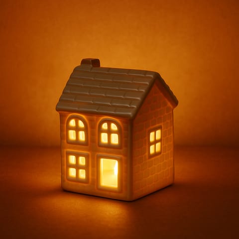 ⁨HYTTE Domek ceramiczny LED 6x5,5x8,4 cm⁩ w sklepie Wasserman.eu