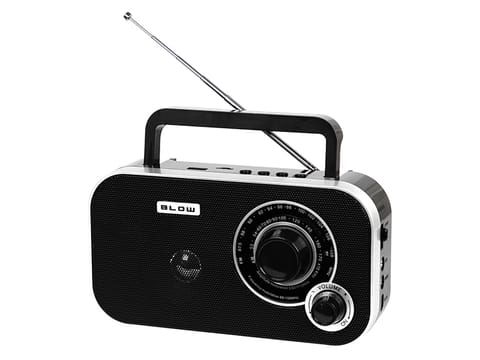 ⁨Radio przenośne analogowe AM/FM BLOW RA12 czarno-srebrne⁩ w sklepie Wasserman.eu
