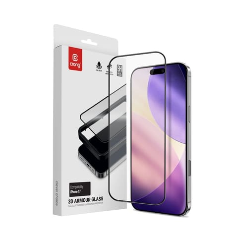 Crong 3D Armour Glass - Szkło hartowane iPhone 17 + ramka instalacyjna w sklepie Wasserman.eu