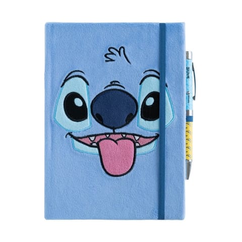 ⁨Disney Stitch - Pluszowy notatnik A5 + długopis latarka z kolekcji Tropical⁩ w sklepie Wasserman.eu