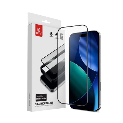 Crong 3D Armour Glass - Szkło hartowane iPhone 17 Pro Max + ramka instalacyjna w sklepie Wasserman.eu