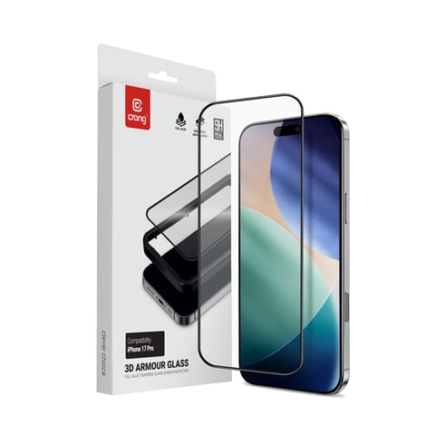 Crong 3D Armour Glass - Szkło hartowane iPhone 17 Pro + ramka instalacyjna w sklepie Wasserman.eu