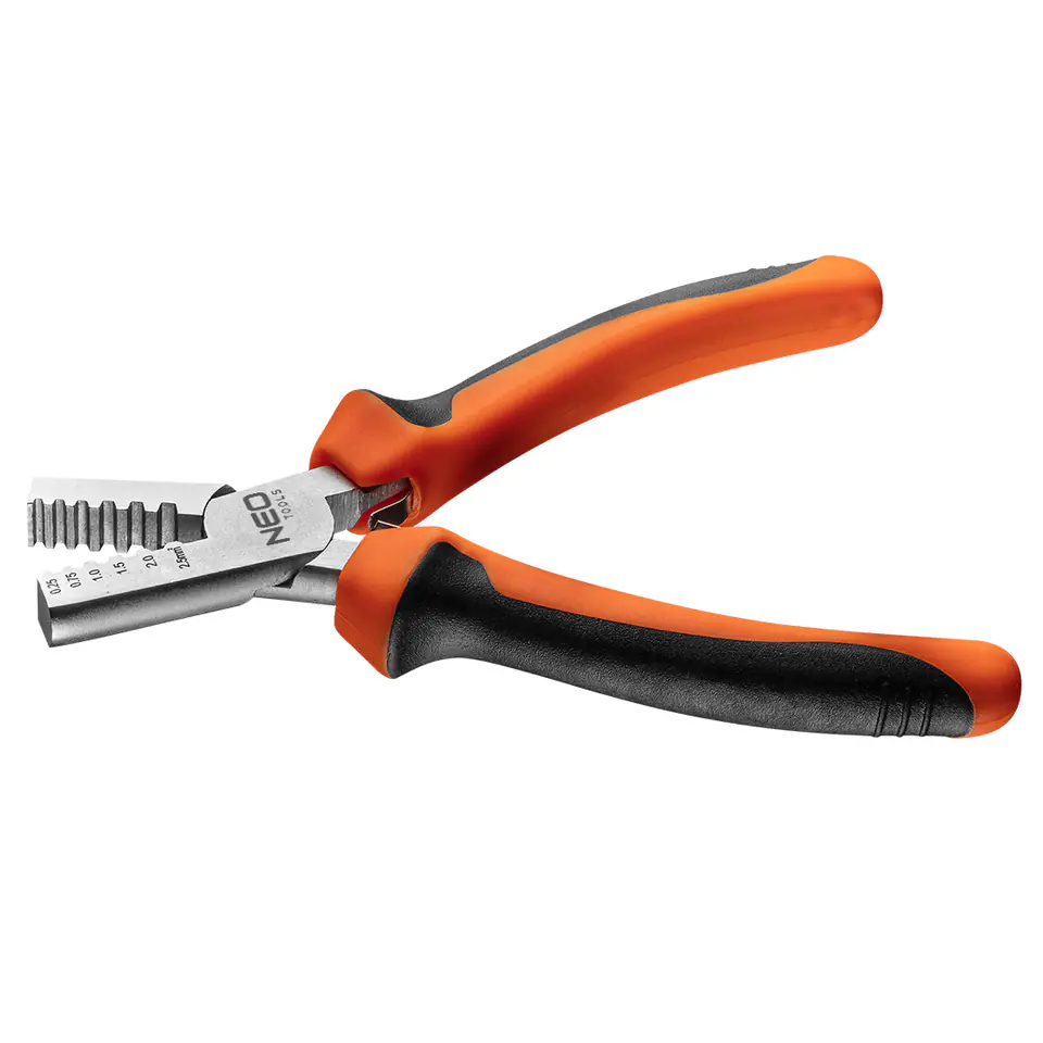 ⁨Terminal crimping pliers 0.25-2.5 mm2 (15-9 AWG), 140 mm⁩ at Wasserman.eu