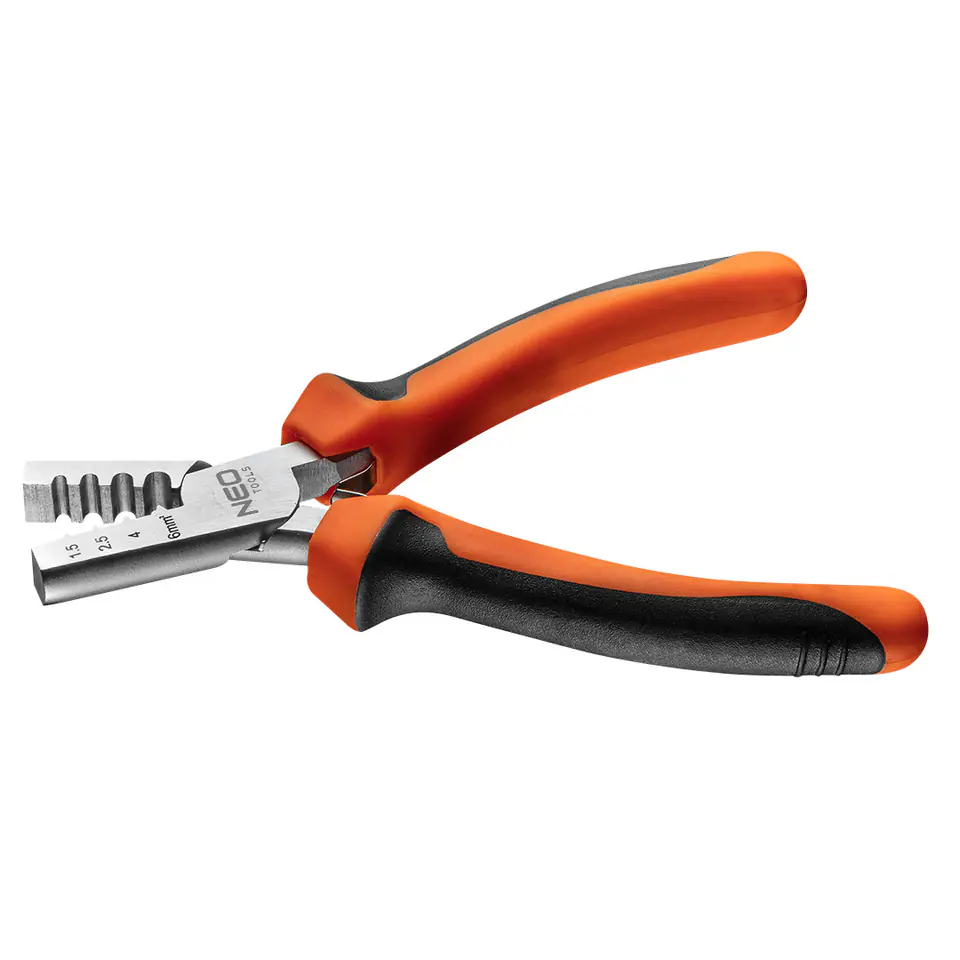 ⁨Terminal crimping pliers 1.5-6 mm2 (23-13 AWG), 140 mm⁩ at Wasserman.eu