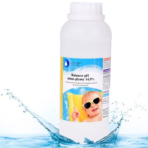 ⁨Balancer PH - minus 14,9% płyn do obniżenia pH wody w basenie 1L BA0572⁩ w sklepie Wasserman.eu