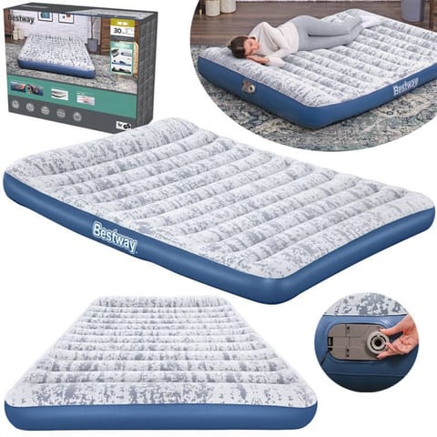 ⁨Bestway dwuosobowy materac welurowy Queen 203 x 152 x 30cm 67836⁩ w sklepie Wasserman.eu