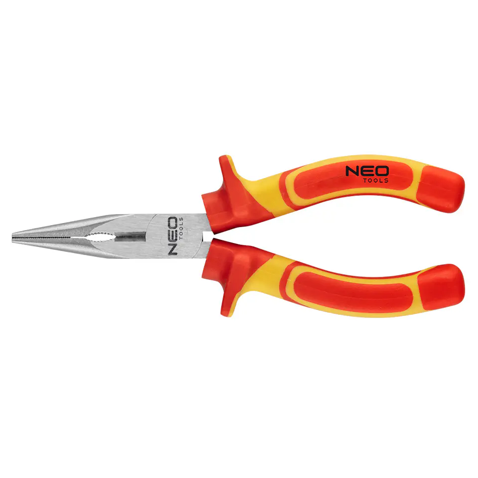 ⁨Straight elongated pliers 160 mm 1000V, CrV, polished⁩ at Wasserman.eu