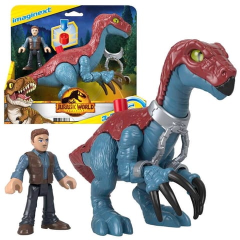 ⁨Jurassic World zestaw Imaginext figurki Therizinosaurus + Owen ZA5096⁩ w sklepie Wasserman.eu