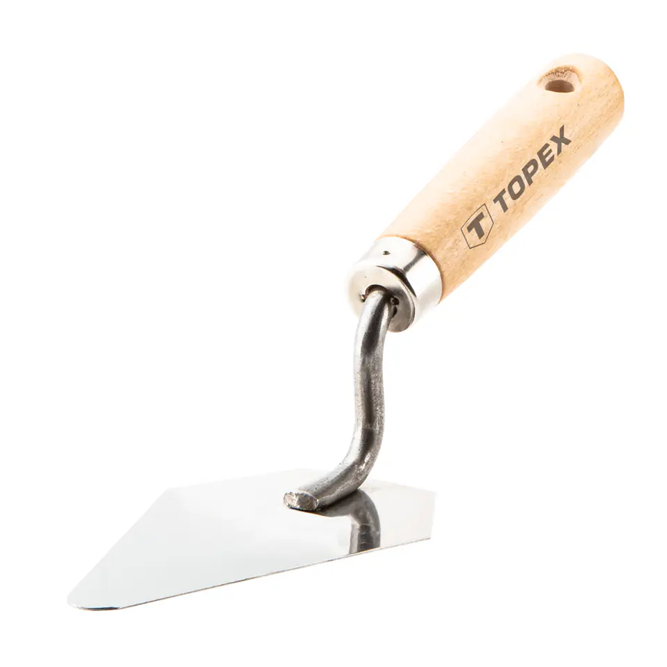 ⁨Sharp stucco trowel 140 x 80 mm, stainless steel⁩ at Wasserman.eu