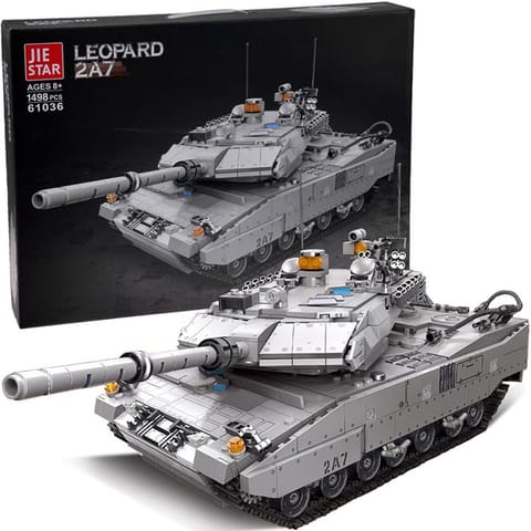 ⁨Klocki konstrukcyjne Wojskowy CZOŁG niemiecki Leopard 2A7 - 1498 ele ZA5758⁩ w sklepie Wasserman.eu