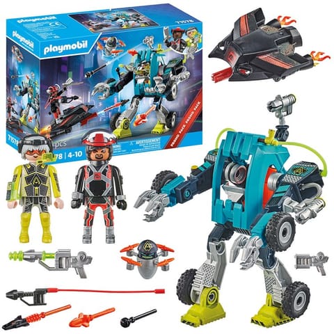 ⁨Klocki Playmobil 71578 Robot kontra Szybowiec Zestaw 96 elem ZA5993⁩ w sklepie Wasserman.eu