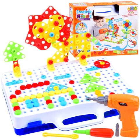 ⁨Kreatywny zestaw klocki 237 ele. wkrętarka ZA3969⁩ w sklepie Wasserman.eu