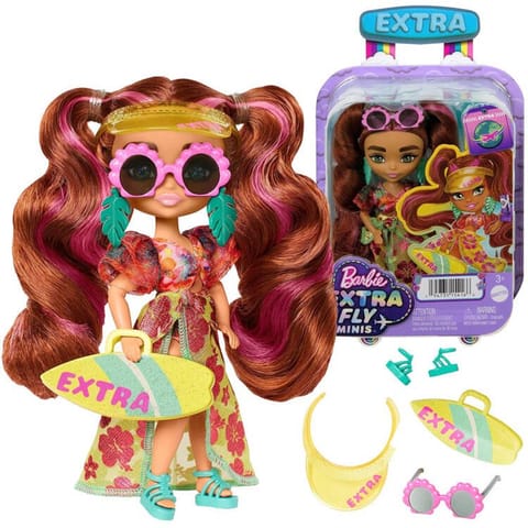 ⁨Lalka Barbie Extra Fly Minis w plażowej słonecznej stylizacji ZA5108⁩ w sklepie Wasserman.eu