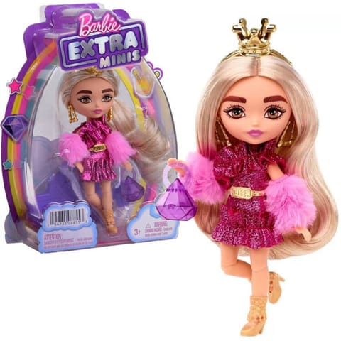 ⁨Lalka Barbie EXTRA MINIS w imprezowej stylizacji gwiazda ZA5439⁩ w sklepie Wasserman.eu