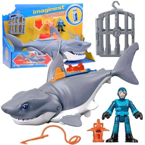 ⁨Mattel Imaginext Mega mechaniczny rekin atak rekina ruchoma paszcza ZA5438⁩ w sklepie Wasserman.eu
