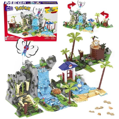 ⁨Mattel Zestaw MEGA Pokémon klocki 1362-ele + 4 figurki Pokemonów ZA6035⁩ w sklepie Wasserman.eu