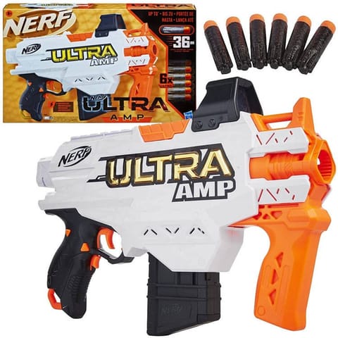 ⁨Nerf Wyrzutnia Ultra AMP + 6 naboi pianka ZA4584⁩ w sklepie Wasserman.eu