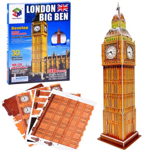 ⁨Puzzle 3D 30-elementów Londyn Big Ben ZA3802⁩ w sklepie Wasserman.eu