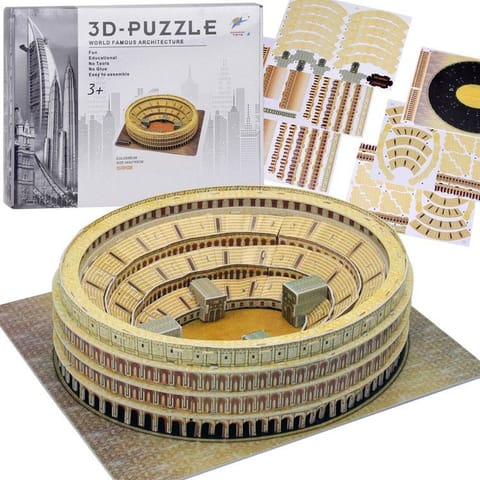 ⁨Puzzle 3D rzymskie Koloseum 84-elementy Puzzle przestrzenne ZA5401⁩ w sklepie Wasserman.eu