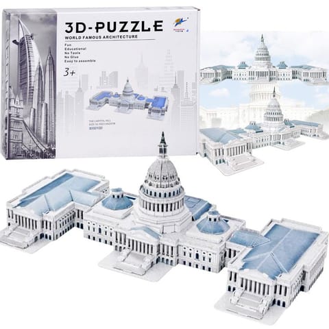 ⁨Puzzle 3D The Capitol Hill 132-elementy Puzzle przestrzenne ZA5400⁩ w sklepie Wasserman.eu