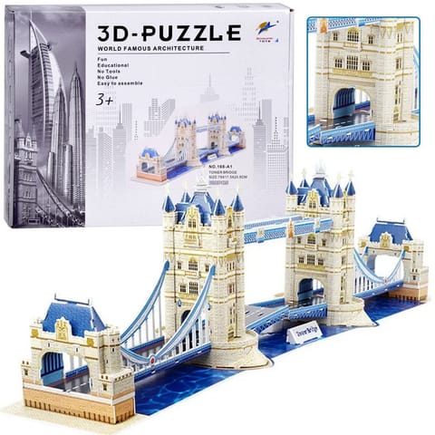 ⁨Puzzle 3D Tower Bridge 120-elementów Puzzle przestrzenne Londyn ZA5399⁩ w sklepie Wasserman.eu