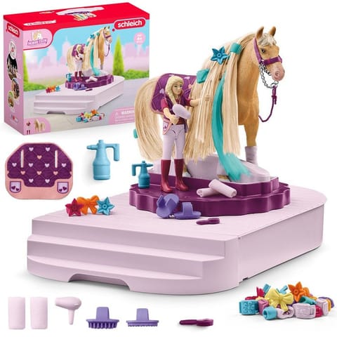 ⁨Schleich obrotowa stacja do pielęgnacji koni Sofia koń figurka akc ZA6003⁩ w sklepie Wasserman.eu