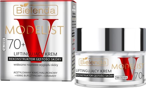 ⁨BIELENDA V-MODELIST Liftingujący krem - rekonstruktor gęstości skóry 70+ na dzień 50 ml⁩ w sklepie Wasserman.eu