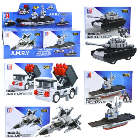 ⁨Klocki Konstrukcyjne 2w1 Pojazdy Wojskowe Środki Transportu Robot⁩ w sklepie Wasserman.eu