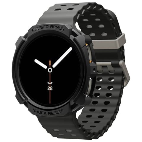 ⁨Etui Spigen Rugged Armor do Samsung      Galaxy Watch 8 40mm czarny⁩ w sklepie Wasserman.eu