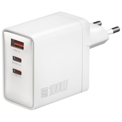 ⁨Ładowarka sieciowa 4smarts Pocket GaN    100W 2xUSB-C + USB-A biały⁩ w sklepie Wasserman.eu