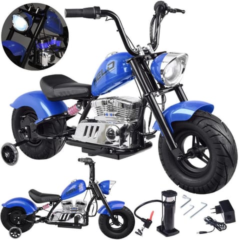⁨Elektryczny Motor Chopper na akumulator dla dzieci max 80kg manetka PA0318⁩ w sklepie Wasserman.eu